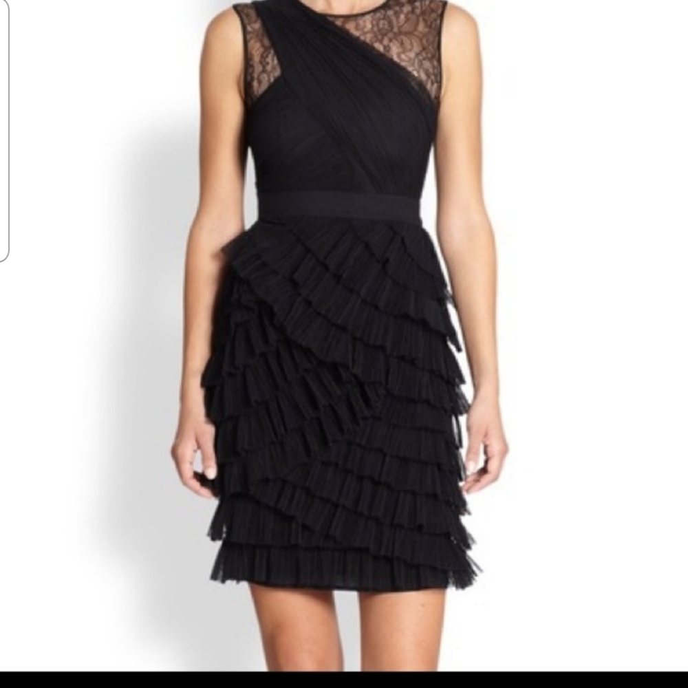 BCBGMAXAZRIA Black Sleeveless Jaya Dress Sz 4
